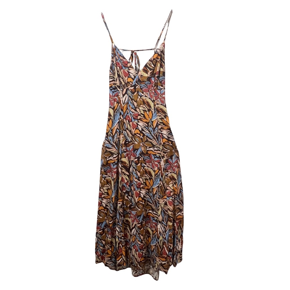 ILLA ILLA Autumn Leaves Maxi Dress with pockets
